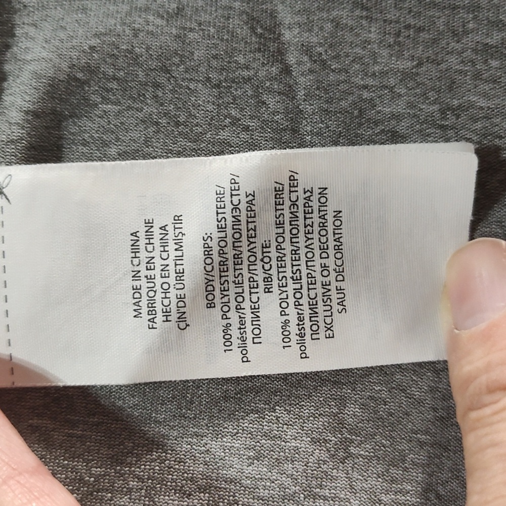 Black Performance Polyester Crew Neck Long Sleeve - image 8